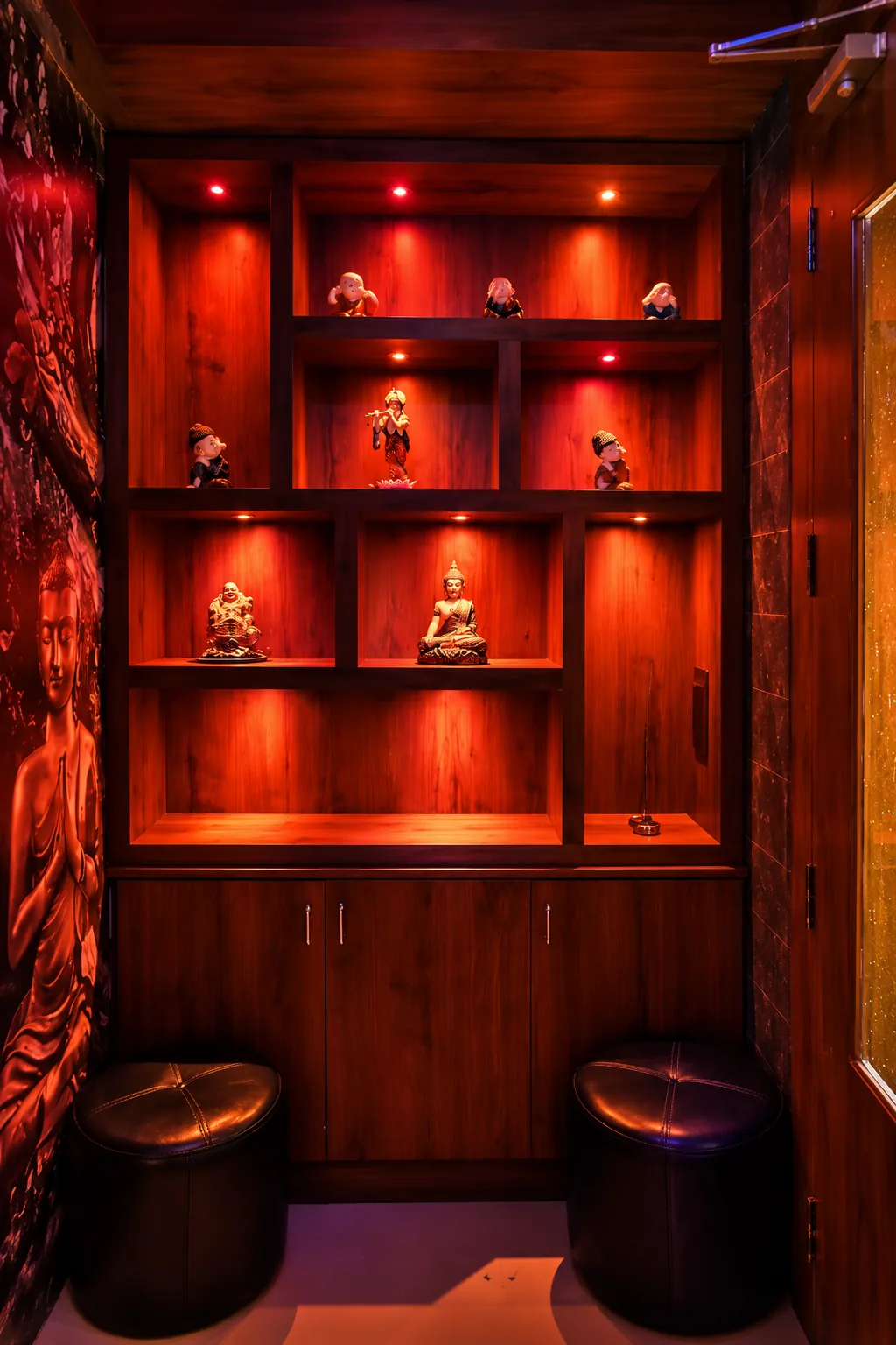 Decorative wellness display inside Rejoice International Spa